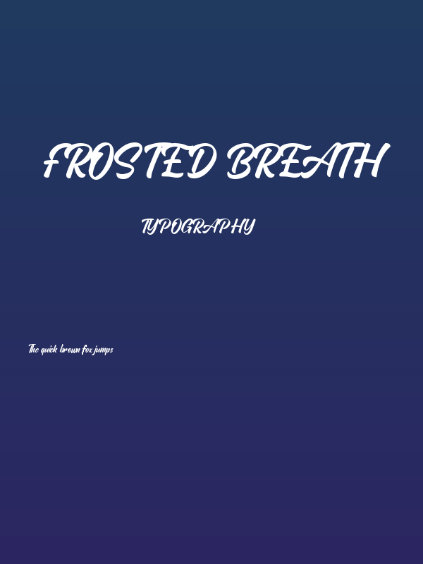Frosted Breath Poster