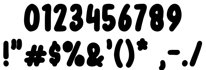Frosted Cake Font OTHER CHARS