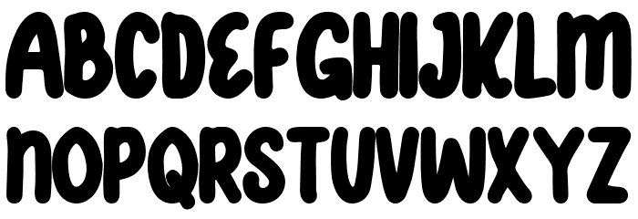Frosted Cake Font UPPERCASE