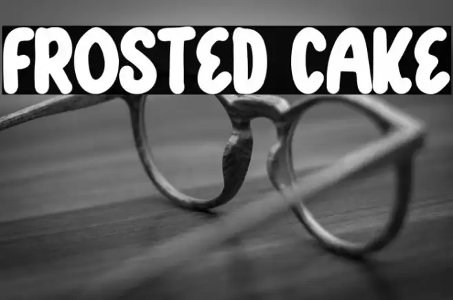 Frosted Cake Caratteri examples