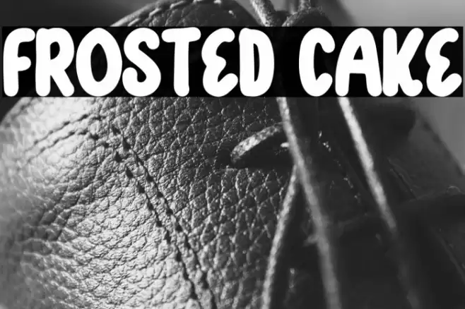 Frosted Cake Caratteri examples