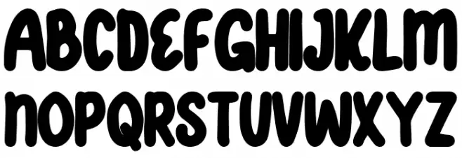 Frosted Cake Font LOWERCASE