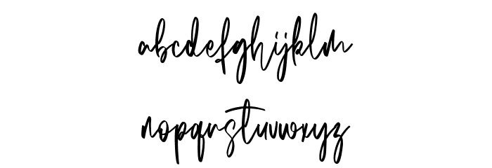 Frostiest Free Font LOWERCASE