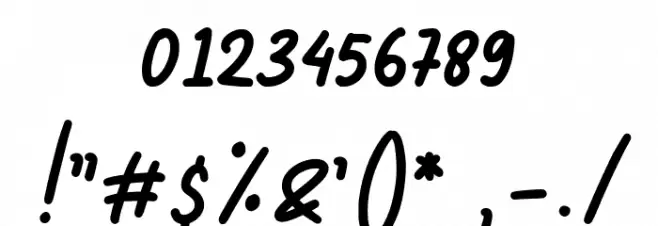 Frostine Regular Font OTHER CHARS