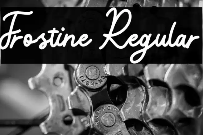 Frostine Regular Font examples