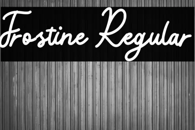 Frostine Regular Font examples