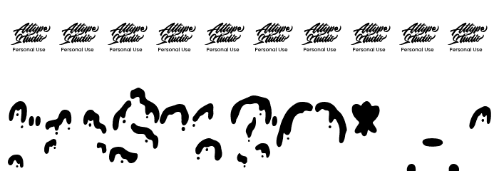 Frostine Snow Display - PUL Font OTHER CHARS