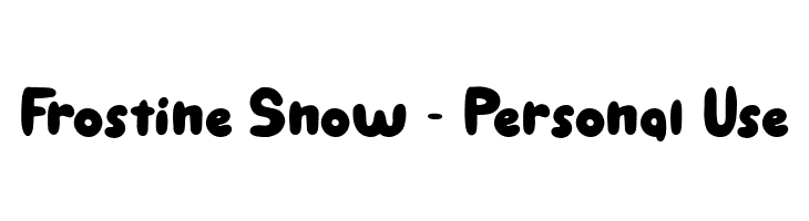 Frostine Snow - Personal Use  لخطوط تنزيل