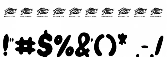 Frostine Snow - Personal Use Font OTHER CHARS