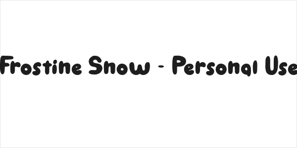 Frostine Snow - Personal Use Logo