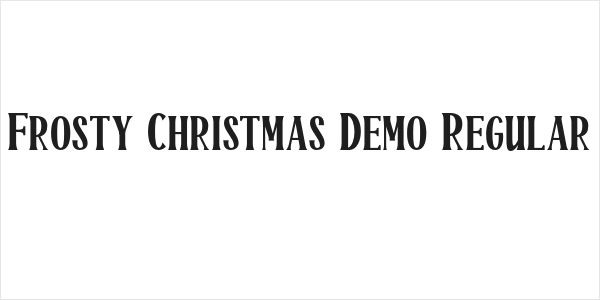 Frosty Christmas Demo Regular Logo