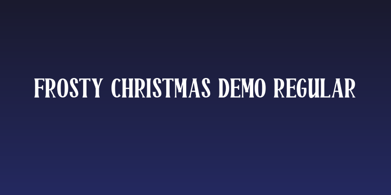 Frosty Christmas Demo Regular Social Header
