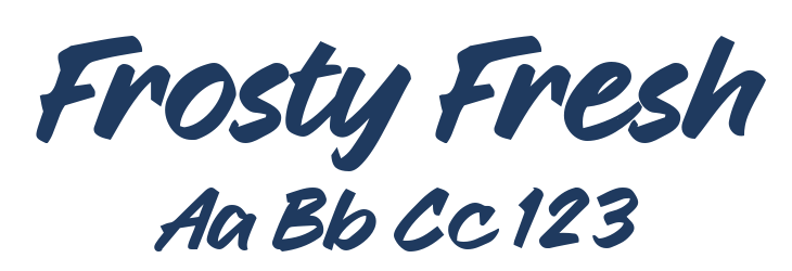 Frosty Fresh Font Preview