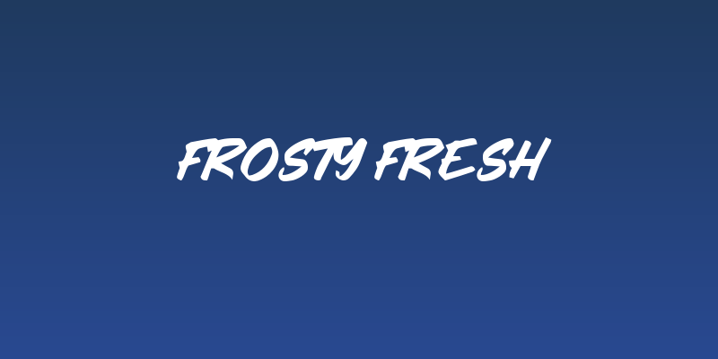 Frosty Fresh Social Header