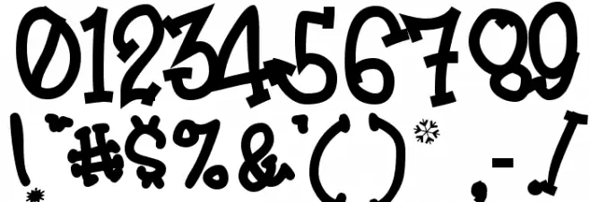 Frosty Font OTHER CHARS