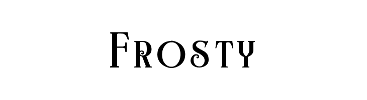 Frosty  font caratteri gratis