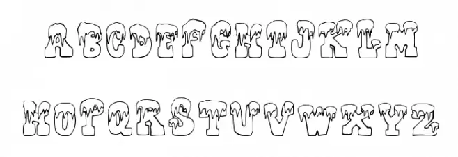 FrostyHoliday 字体 大写
