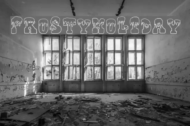 FrostyHoliday フォント examples