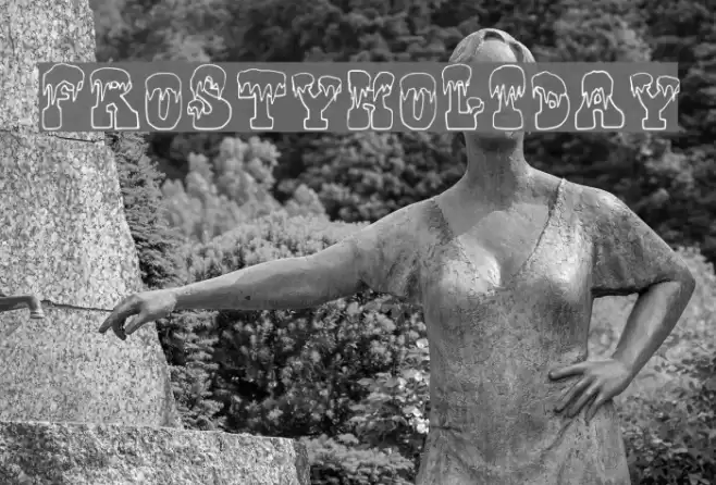 FrostyHoliday フォント examples