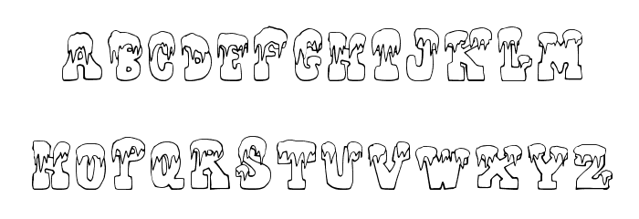 FrostyHoliday Font LOWERCASE