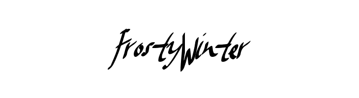 FrostyWinter  Frei Schriftart Herunterladen