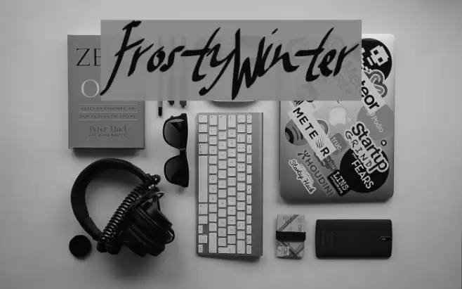 FrostyWinter Font examples