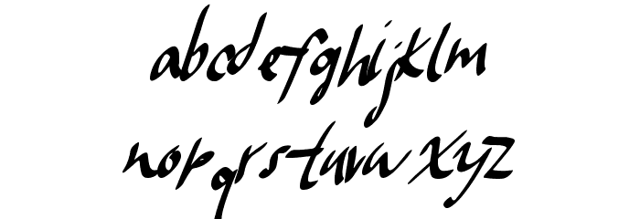 FrostyWinter Font LOWERCASE