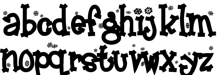 Frosty Font LOWERCASE