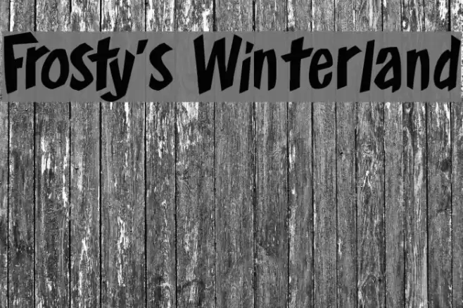 Frosty's Winterland Шрифта examples