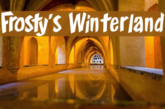 Frosty's Winterland Font examples