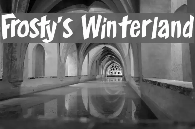 Frosty's Winterland Шрифта examples