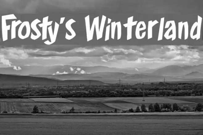 Frosty's Winterland Шрифта examples