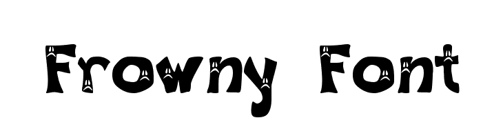 Frowny Font  नि: शुल्क फ़ॉन्ट्स डाउनलोड