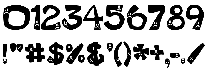 Frowny Font Font OTHER CHARS