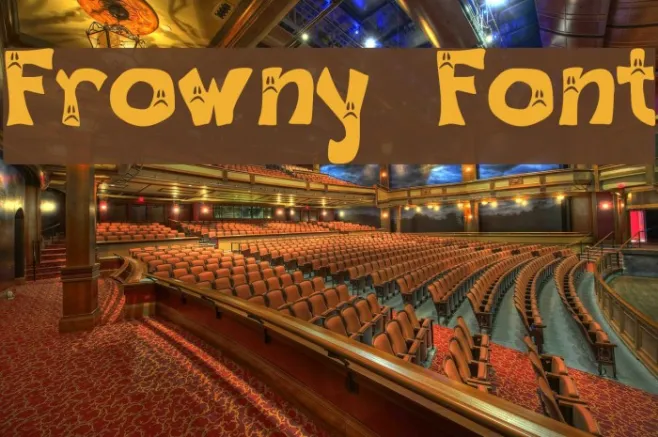 Frowny Font Example 2