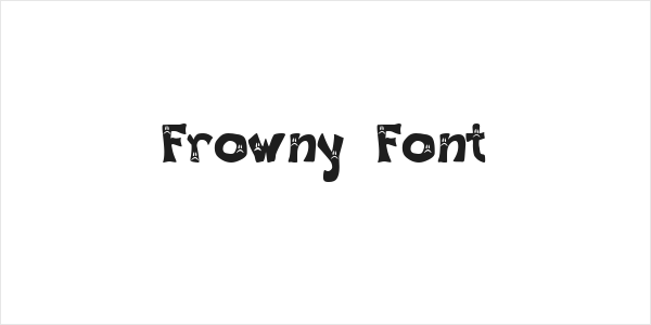 Frowny Font Logo