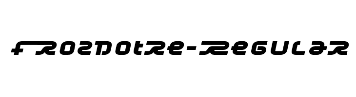 Frozdotre-Regular  Frei Schriftart Herunterladen