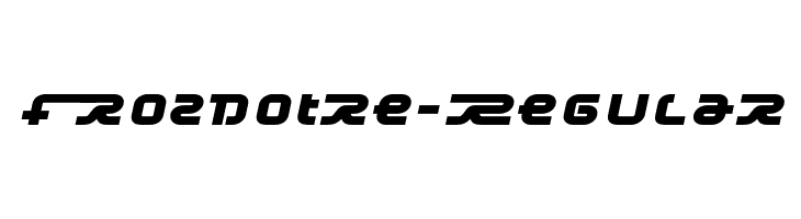 Frozdotre-Regular  Free Fonts Download