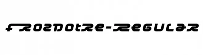 Frozdotre-Regular  Frei Schriftart Herunterladen