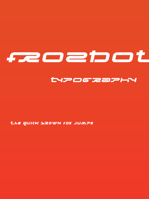 Frozdotre-Regular Poster