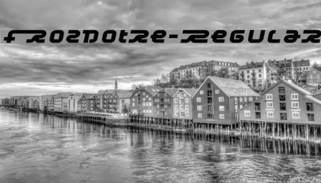 Frozdotre-Regular Font examples