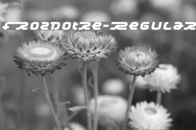 Frozdotre-Regular Font examples