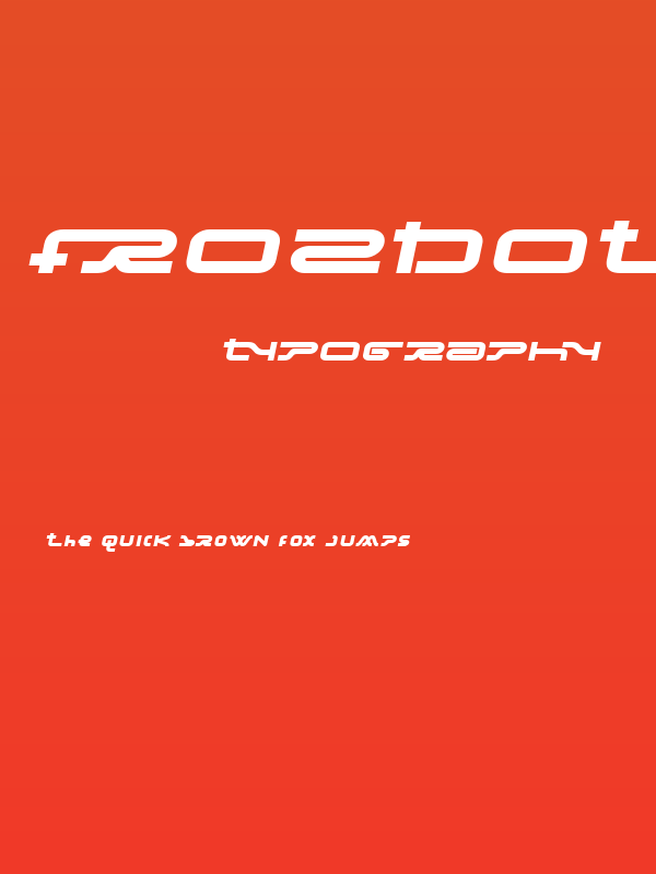 Frozdotre-Regular Poster