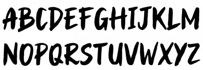 Frozen Blue Font UPPERCASE