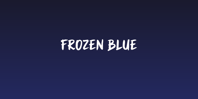 Frozen Blue Social Header
