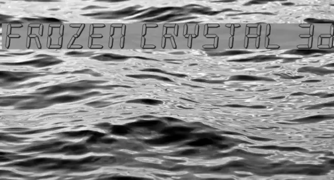 Frozen Crystal 3D Font examples