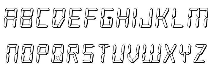 Frozen Crystal 3D Font LOWERCASE