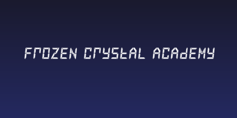 Frozen Crystal Academy Social Header