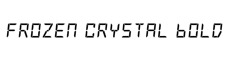 Frozen Crystal Bold  नि: शुल्क फ़ॉन्ट्स डाउनलोड