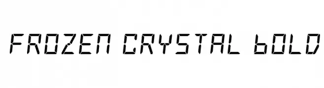 Frozen Crystal Bold  لخطوط تنزيل